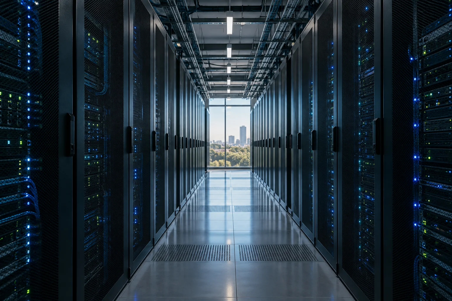modern AI infrastructure in a data center